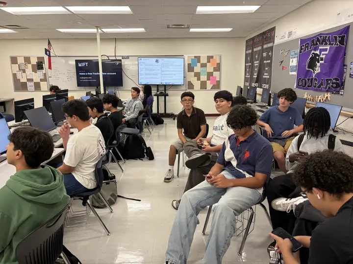 Students at the first 2026 meeting