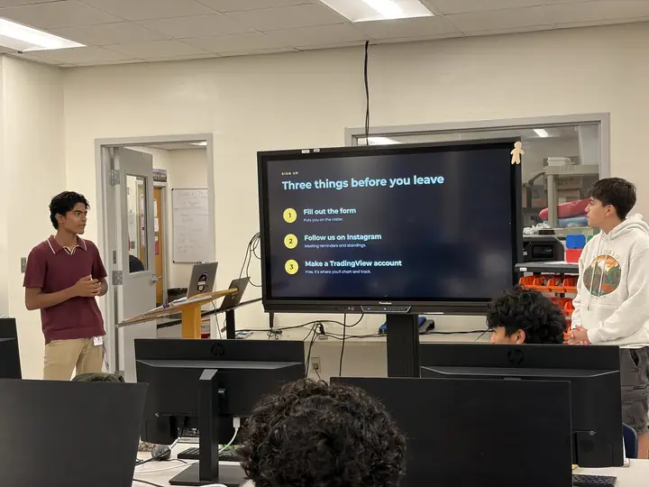 The sign up slide